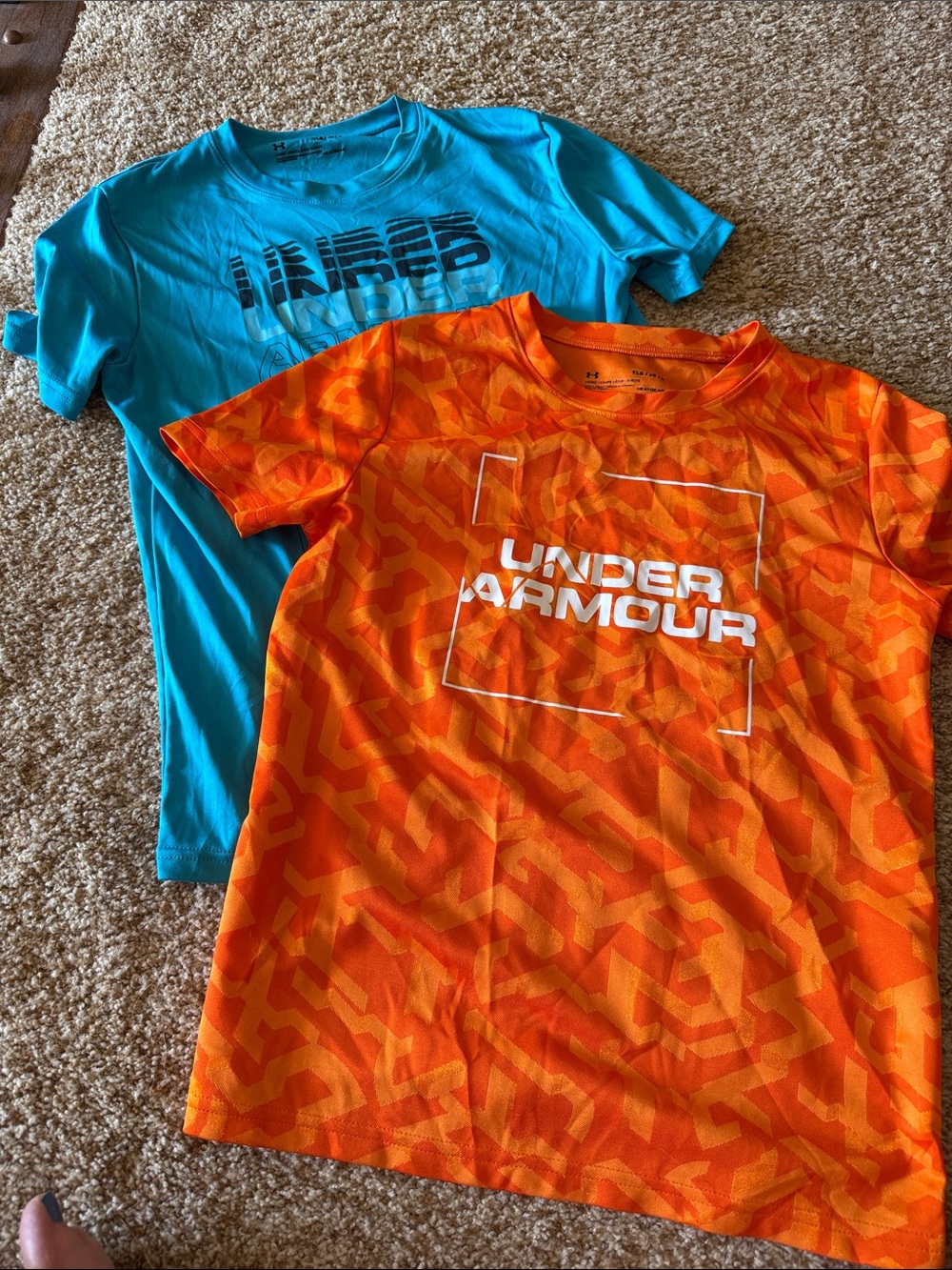 Under Armour Kids' Short Sleeve tshirt bundle Orange & Blue